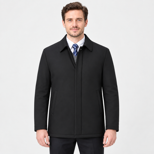 Montviro | Men's Lapel Winter Jacket - Warm Lined Regular Fit