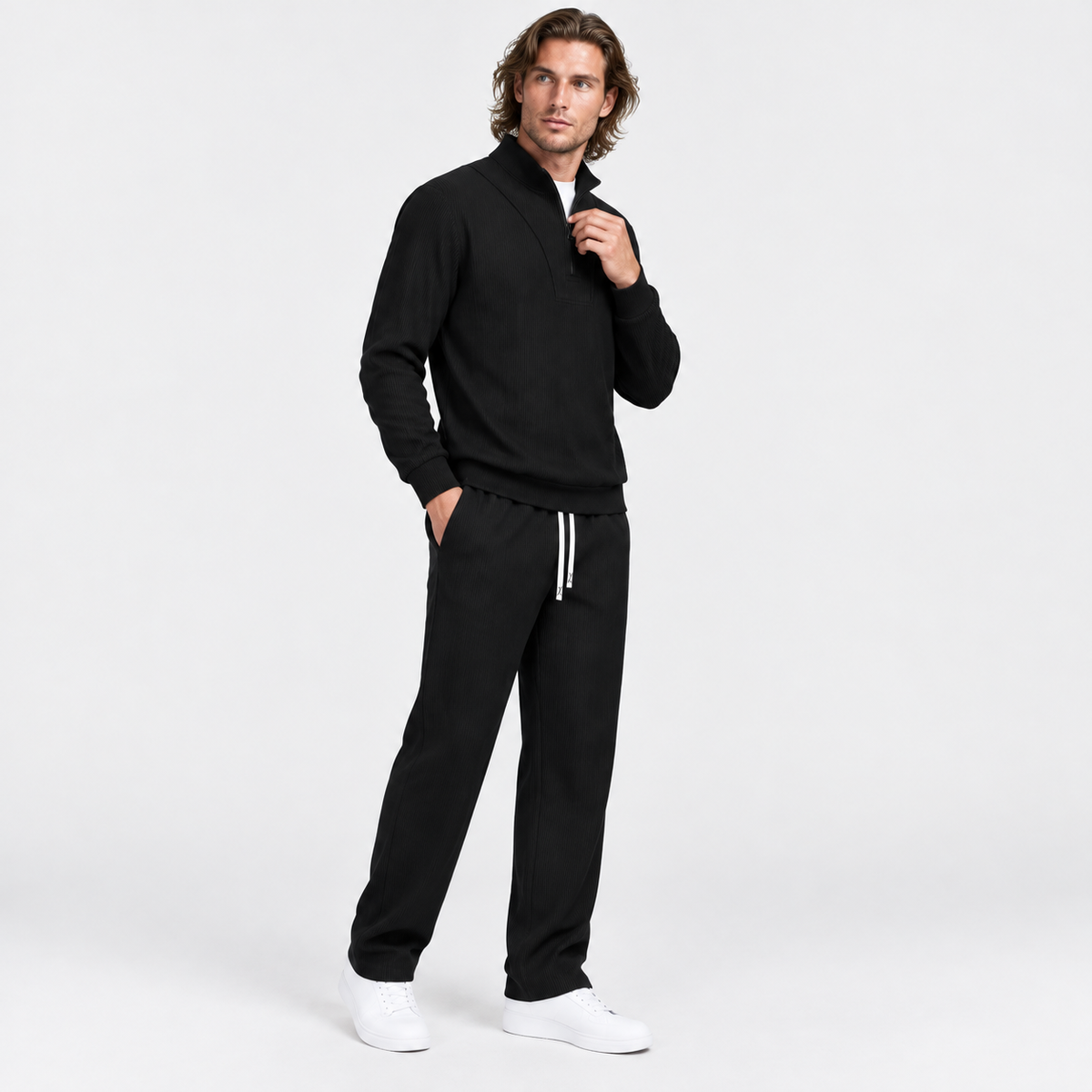 Montviro | Men's Corduroy Suit Set Casual Business Winter Two Piece Outfit