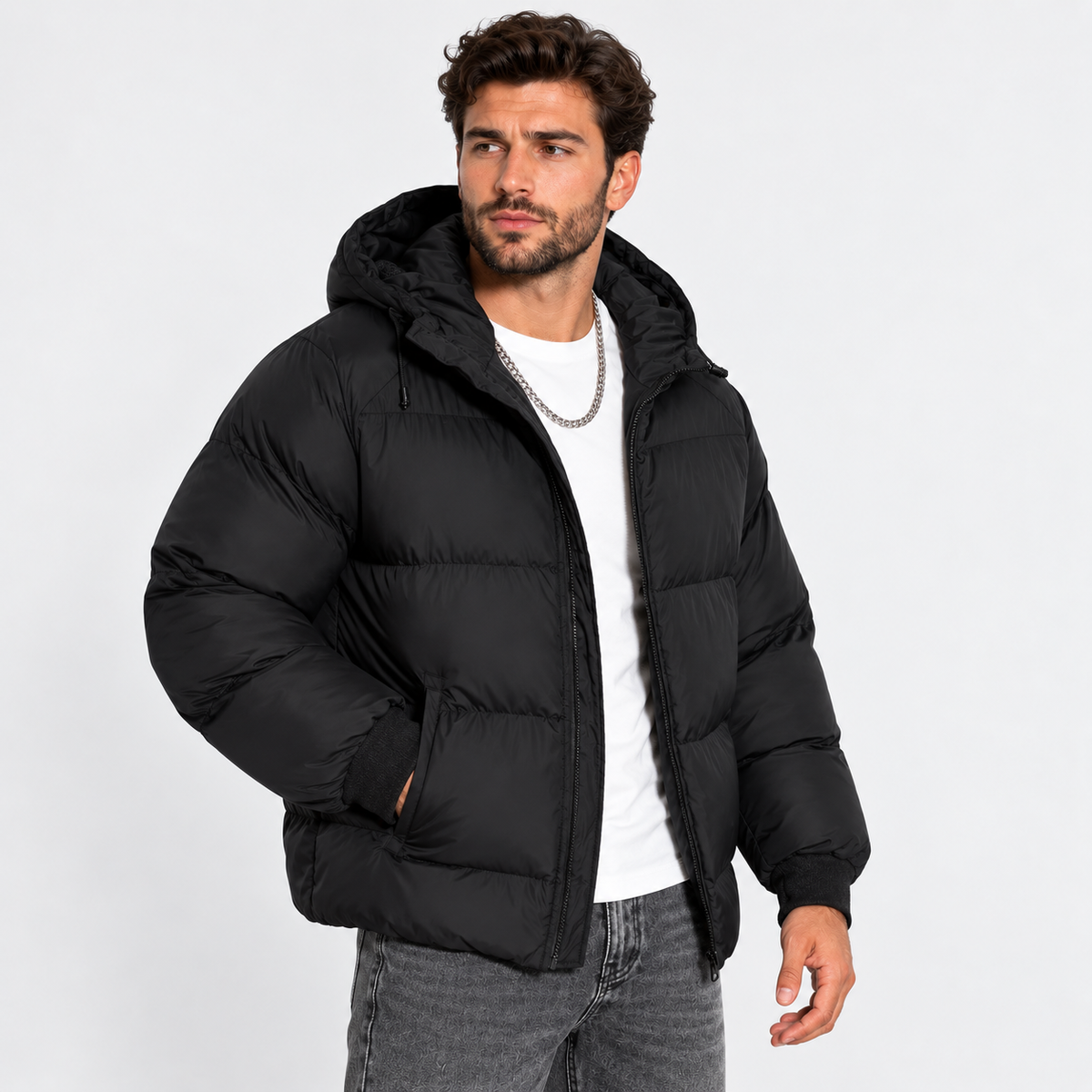 Montviro | Men's Hooded Padded Jacket - Lightweight Winter Outerwear