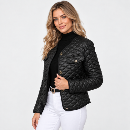 Montviro | Women's Quilted Coat - Solid Color Fall Winter Style