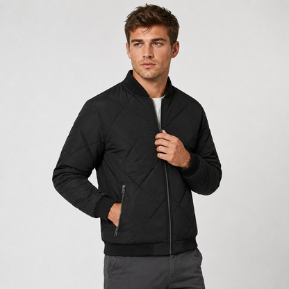 Montviro | Men's Stand Collar Jacket - Lined Zip-Up Winter Outerwear