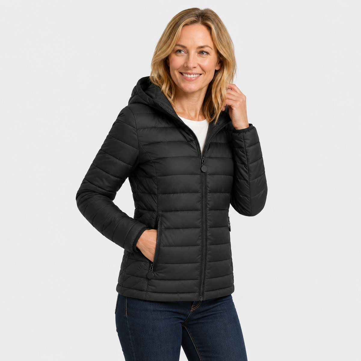 Montviro | Women's Hooded Padded Coat - Lightweight Casual Outerwear