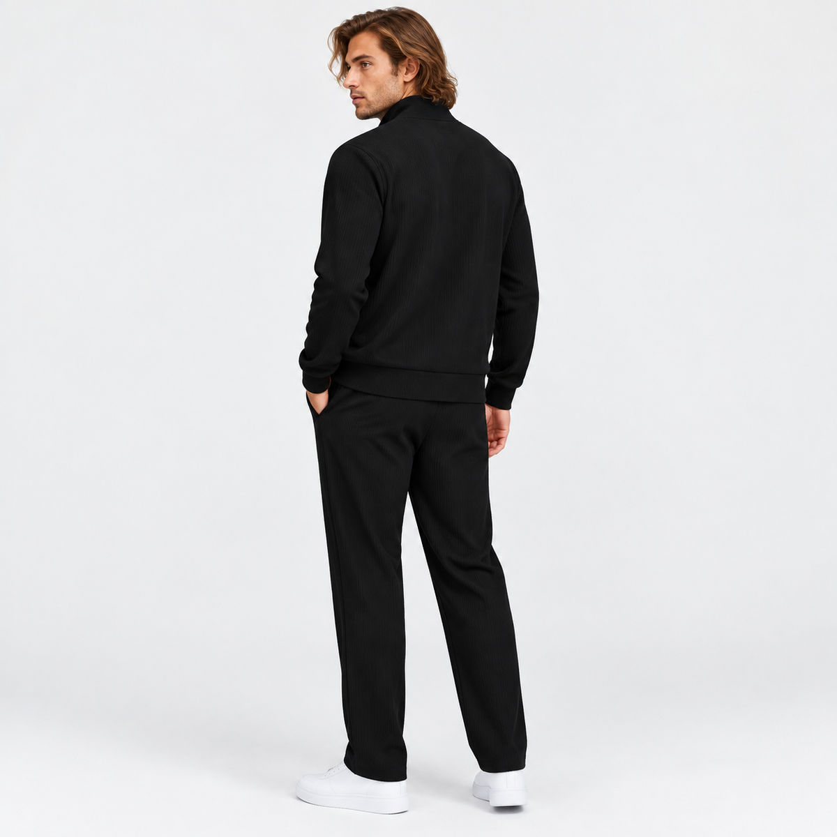 Montviro | Men's Corduroy Suit Set Casual Business Winter Two Piece Outfit