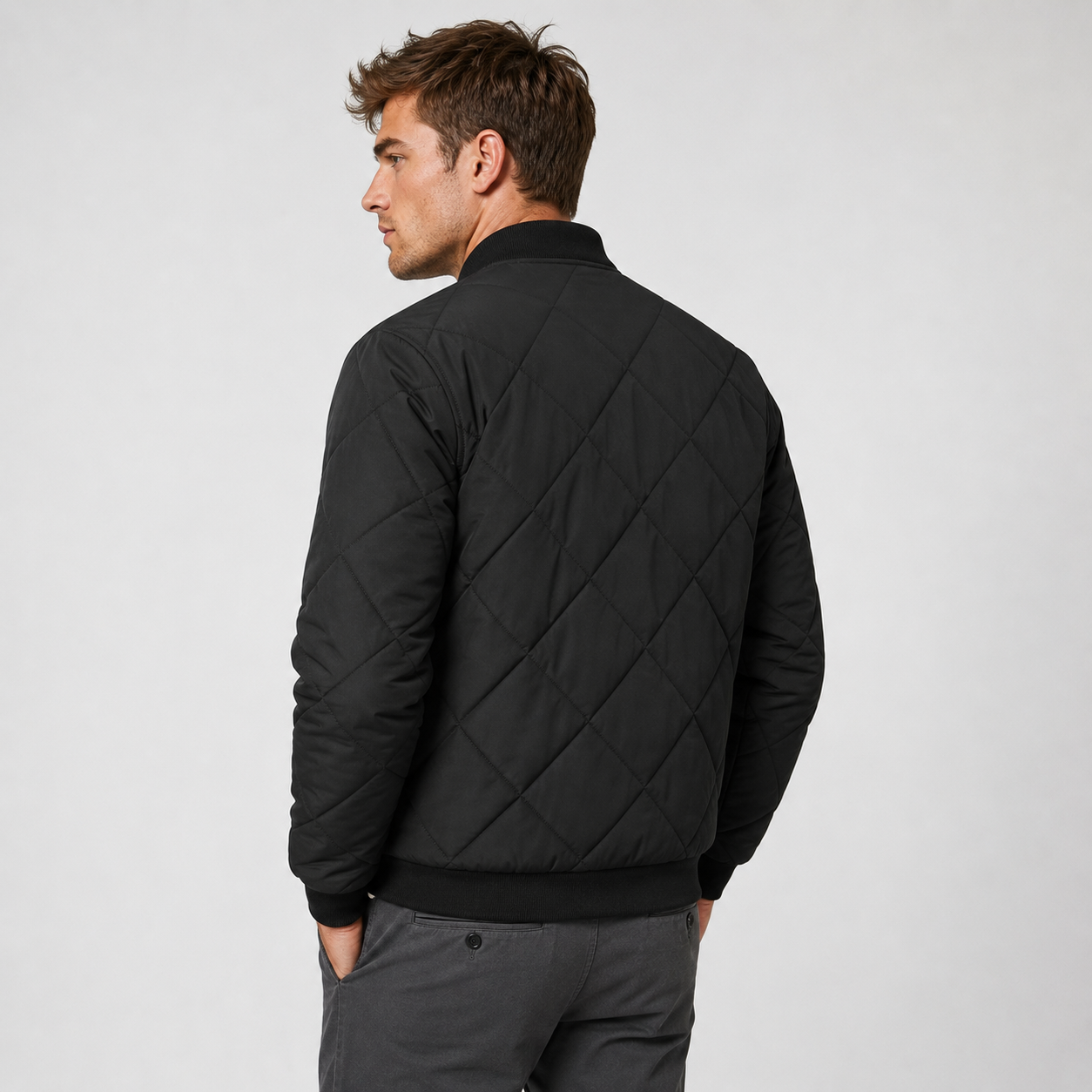 Montviro | Men's Stand Collar Jacket - Lined Zip-Up Winter Outerwear