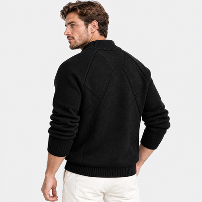Montviro | Men’s Fleece Half Zip Pullover Sweatshirt Stretch Casual Top