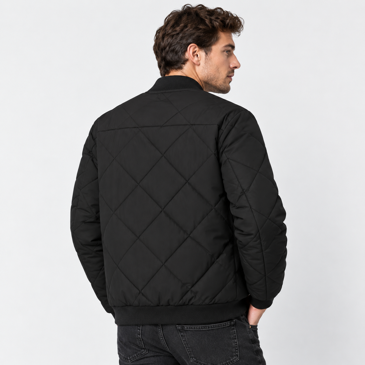Montviro | Men's Stand Collar Winter Jacket - Lined Zip Front