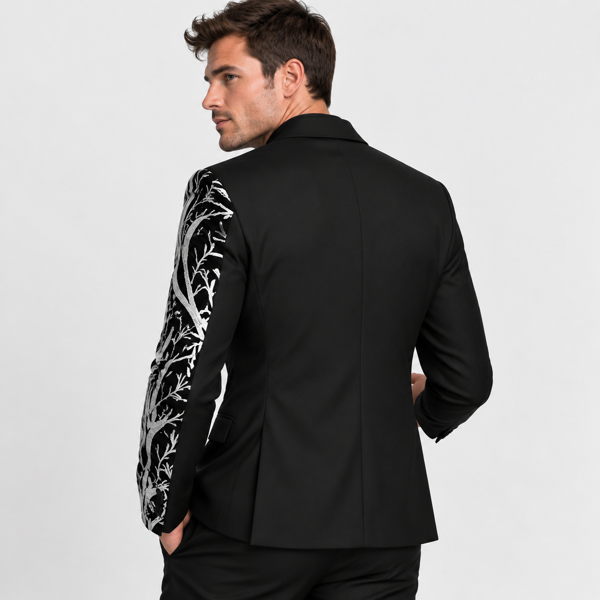 Montviro | Men’s Lapel Sequin Jacket Luxury Party Suit Style