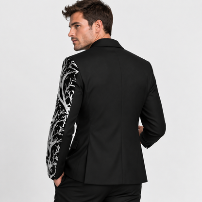 Montviro | Men’s Lapel Sequin Jacket Luxury Party Suit Style