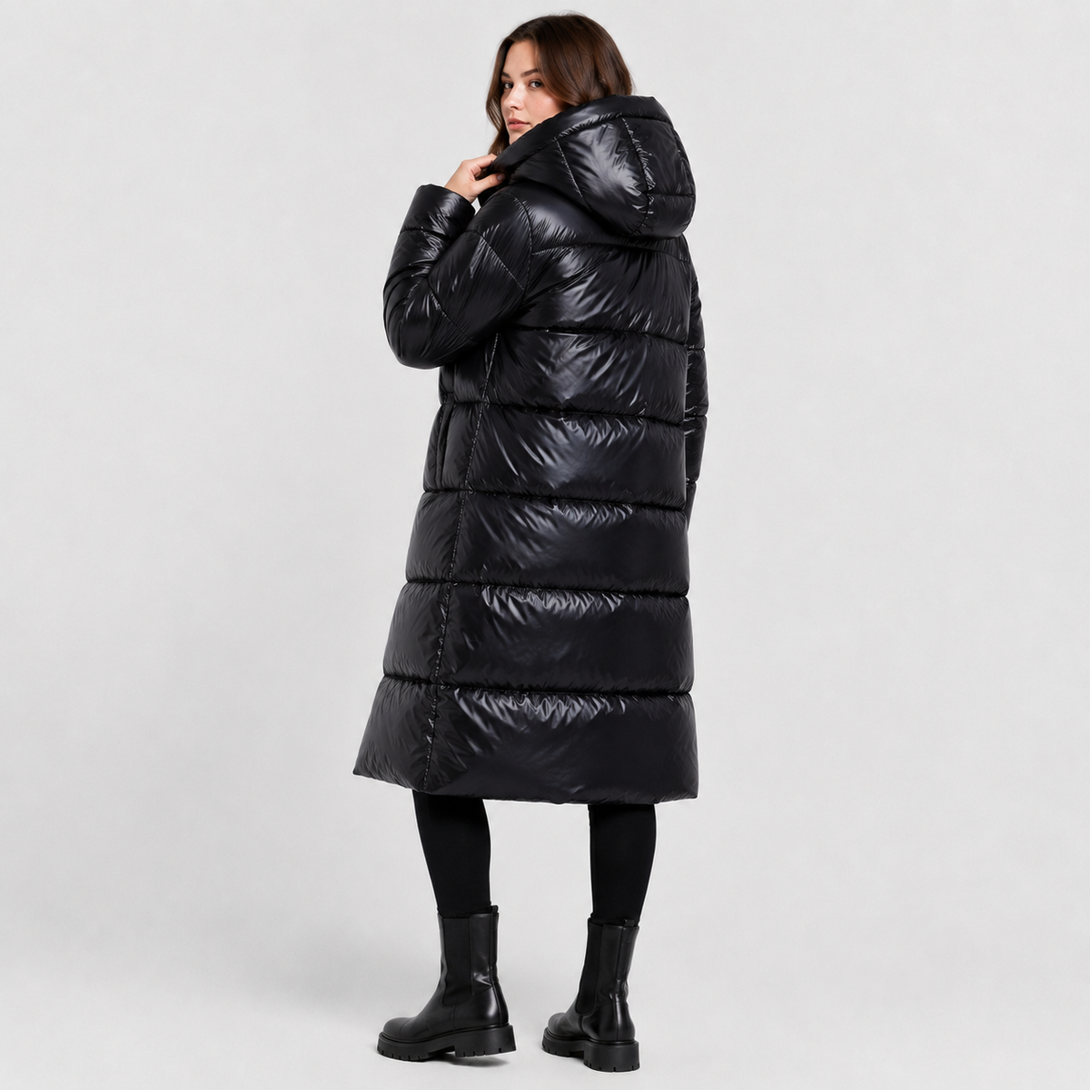 Montviro | Women's Long Hooded Winter Coat - Thickened Zip-Up Style