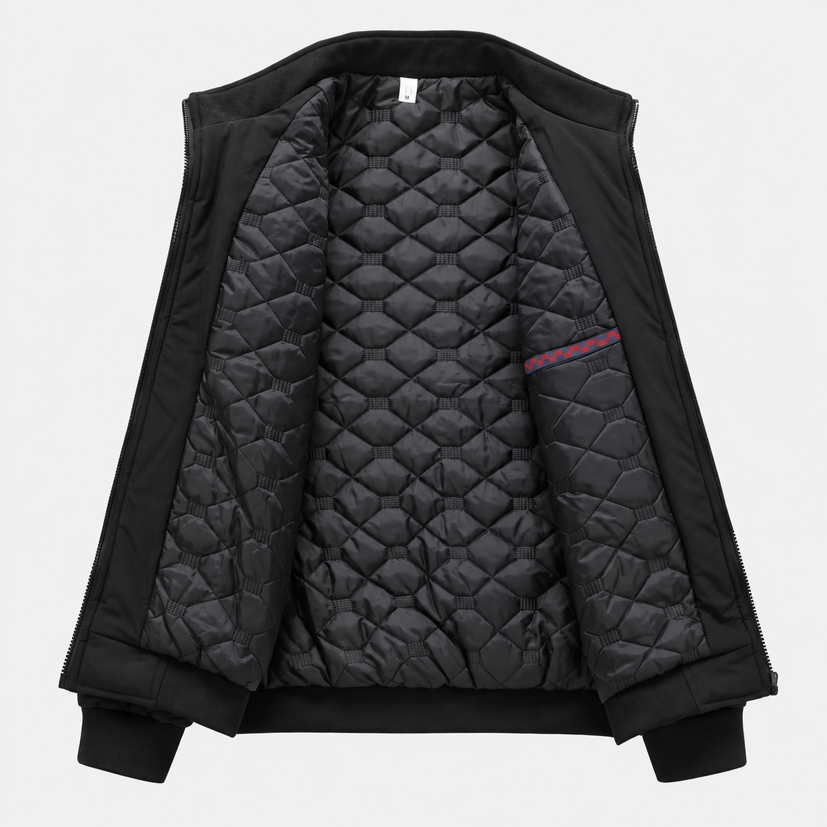 Montviro | Men's Stand Collar Zip Jacket - Lined Regular Fit