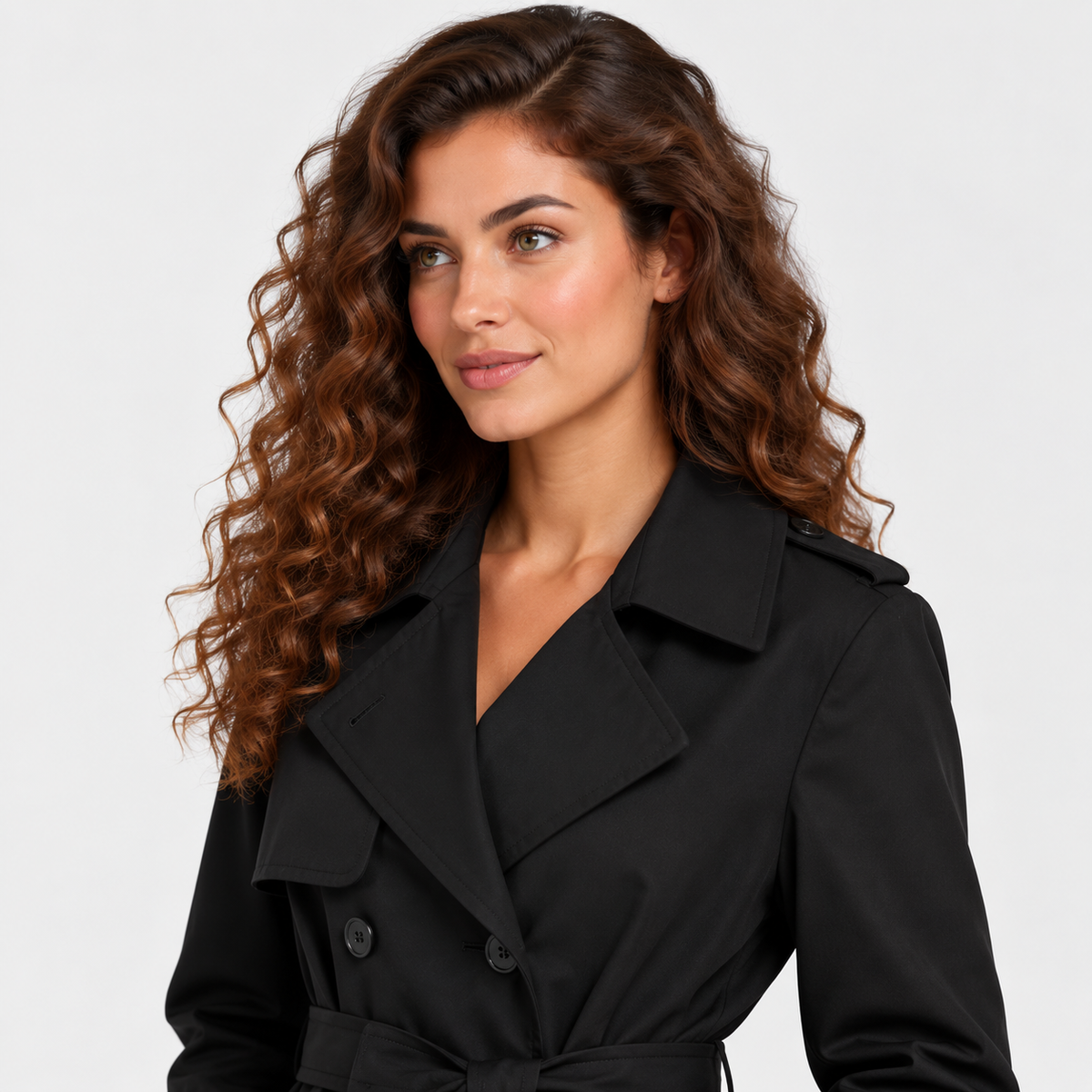 Montviro | Women’s Trench Coat Belted Waist Lapel Outerwear