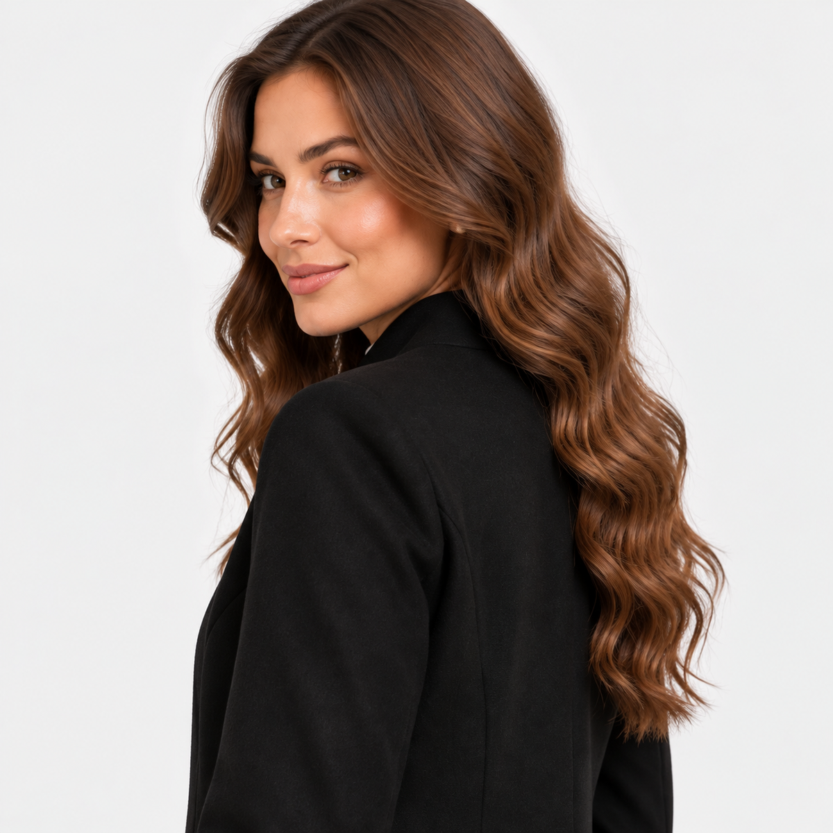 Montviro | Women’s Elegant Long Sleeve Jacket Flared Hem Commuter Coat