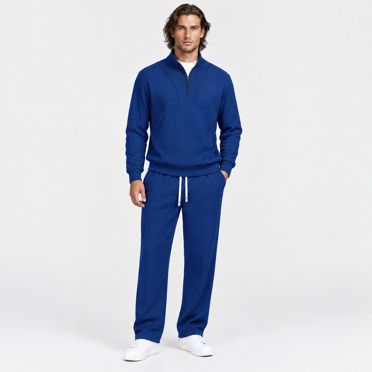 Montviro | Men's Corduroy Suit Set Casual Business Winter Two Piece Outfit