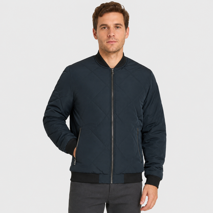 Montviro | Men's Stand Collar Jacket - Lined Zip-Up Winter Outerwear