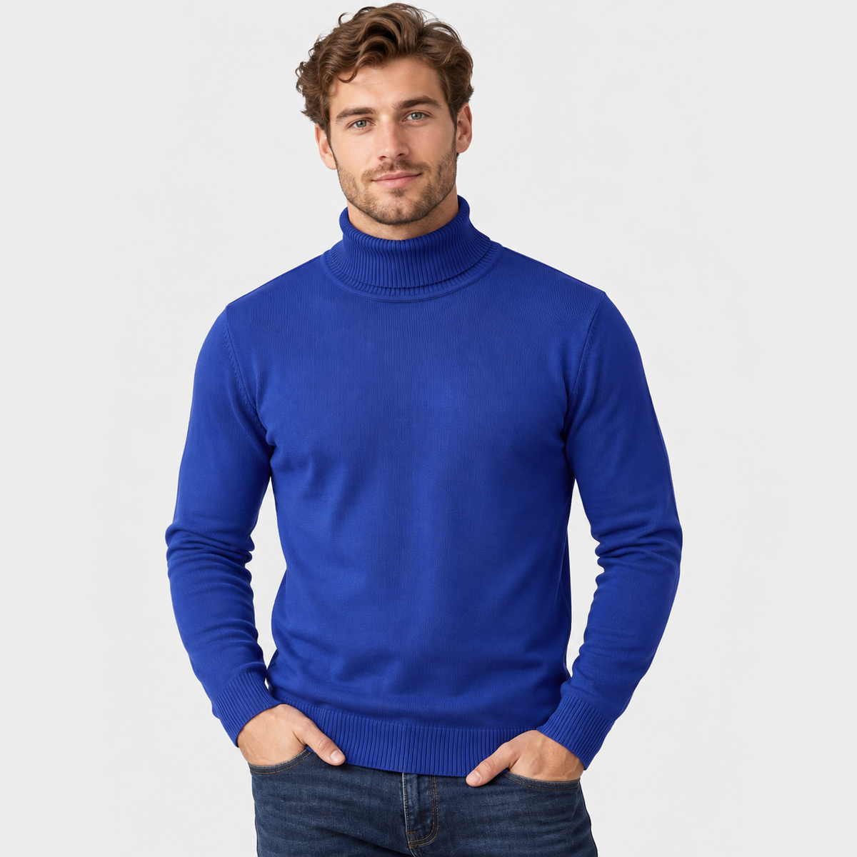 Montviro | Men's Viscose Sweater Rib Knit Crew Neck Regular Fit