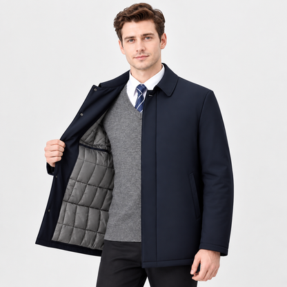 Montviro | Men's Lapel Winter Jacket - Warm Lined Regular Fit