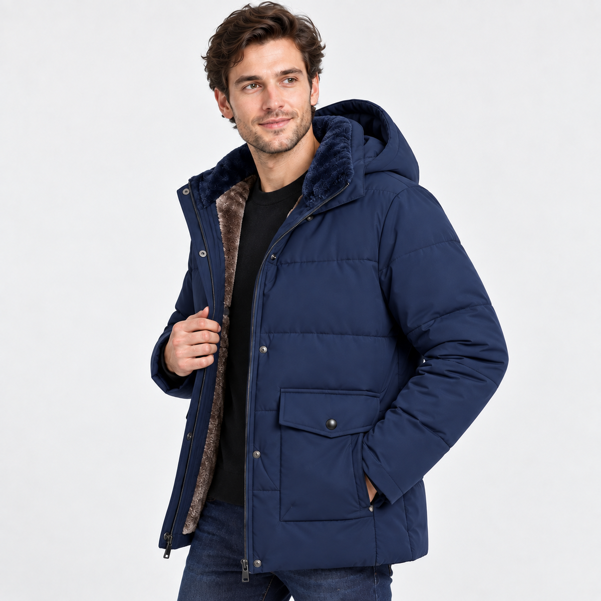 Montviro | Men's Hooded Padded Coat - Thickened Winter Outerwear