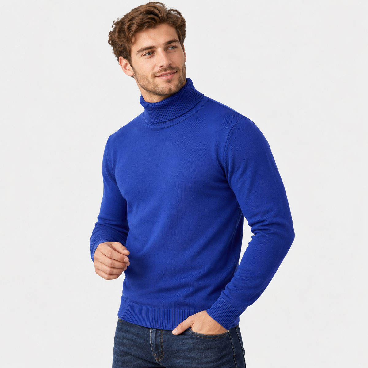 Montviro | Men's Viscose Sweater Rib Knit Crew Neck Regular Fit