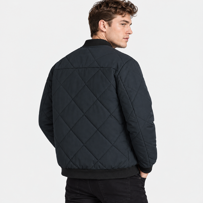Montviro | Men's Stand Collar Winter Jacket - Lined Zip Front