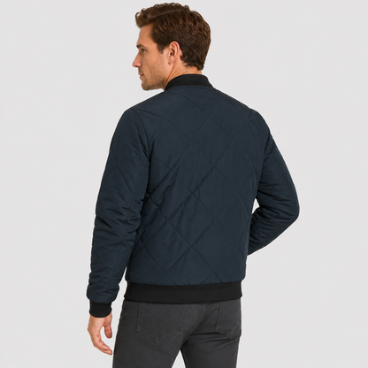 Montviro | Men's Stand Collar Jacket - Lined Zip-Up Winter Outerwear