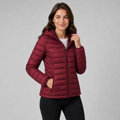 Montviro | Women's Hooded Padded Coat - Lightweight Casual Outerwear