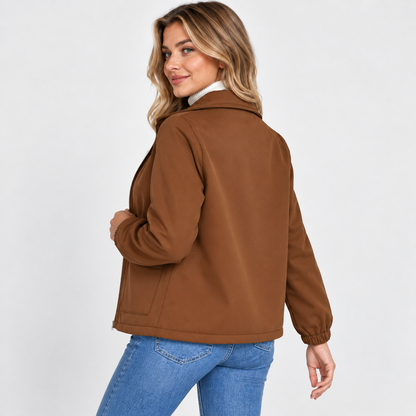 Montviro | Women's Thickened Zip Jacket - Solid Color Winter Style