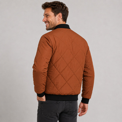 Montviro | Men's Stand Collar Jacket - Lined Zip-Up Winter Outerwear