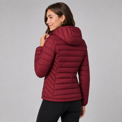 Montviro | Women's Hooded Padded Coat - Lightweight Casual Outerwear