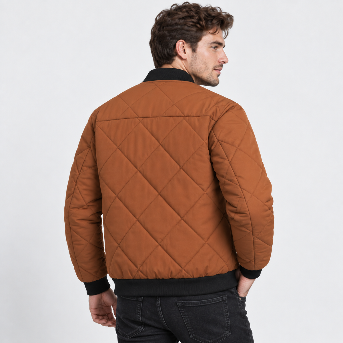 Montviro | Men's Stand Collar Winter Jacket - Lined Zip Front