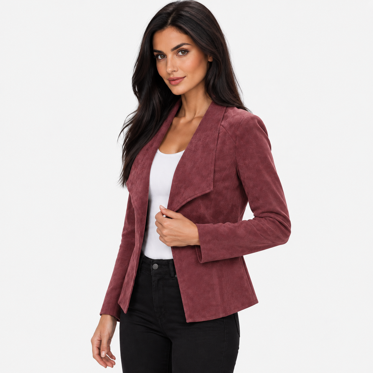 Montviro | Women’s Open Front Cardigan Jacket Elegant Fall Winter Outerwear