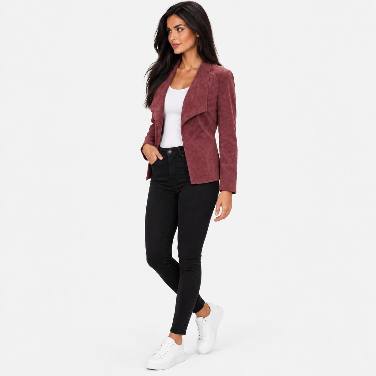 Montviro | Women’s Open Front Cardigan Jacket Elegant Fall Winter Outerwear