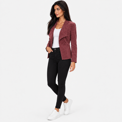 Montviro | Women’s Open Front Cardigan Jacket Elegant Fall Winter Outerwear
