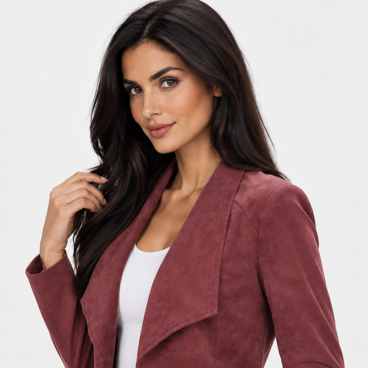 Montviro | Women’s Open Front Cardigan Jacket Elegant Fall Winter Outerwear