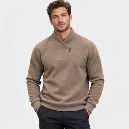 Montviro | Men’s Half Zip Stretch Pullover Sweatshirt Casual Performance Top