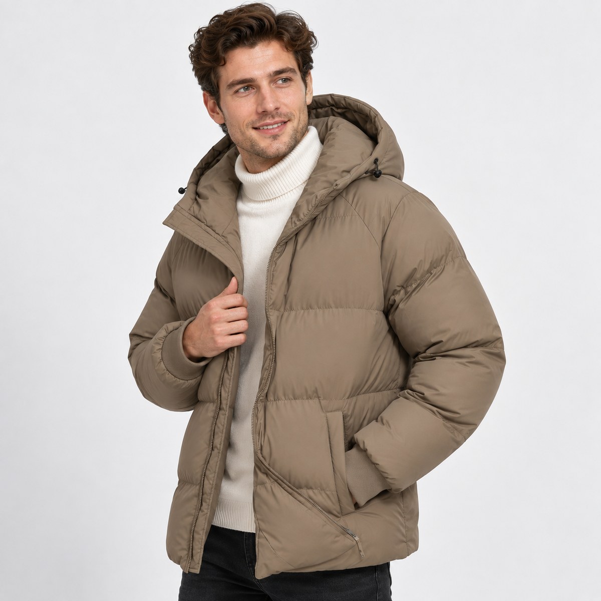 Montviro | Men's Hooded Padded Jacket - Lightweight Winter Outerwear