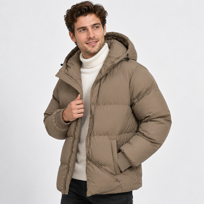 Montviro | Men's Hooded Padded Jacket - Lightweight Winter Outerwear