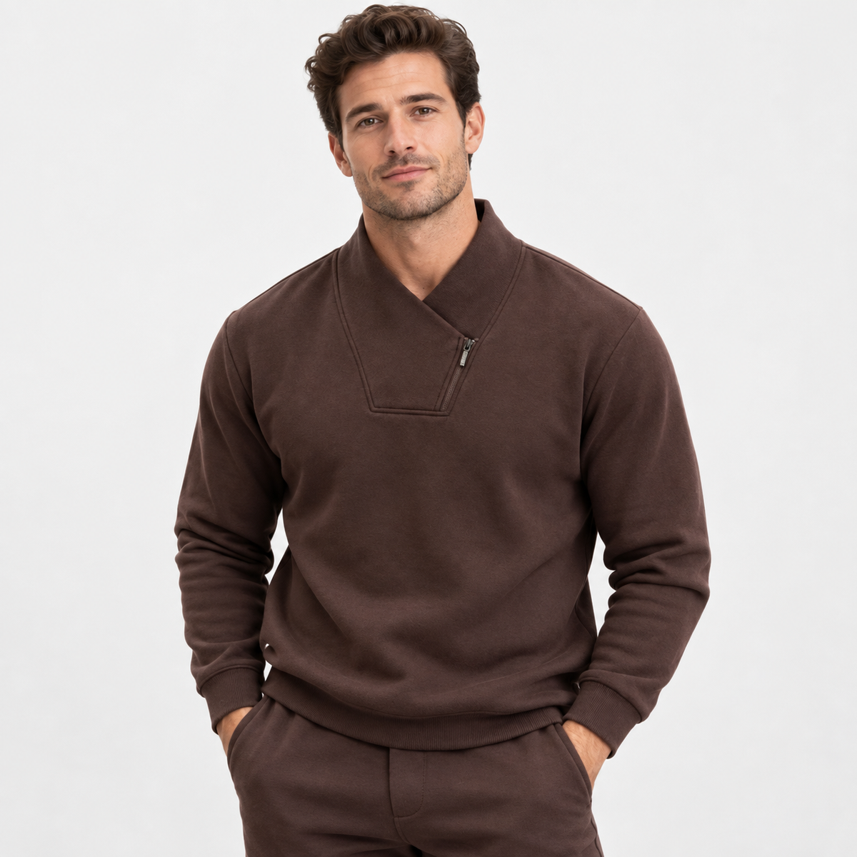 Montviro | Men’s Half Zip Stretch Pullover Sweatshirt Casual Performance Top