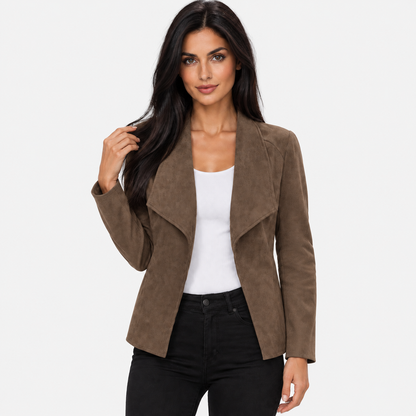 Montviro | Women’s Open Front Cardigan Jacket Elegant Fall Winter Outerwear