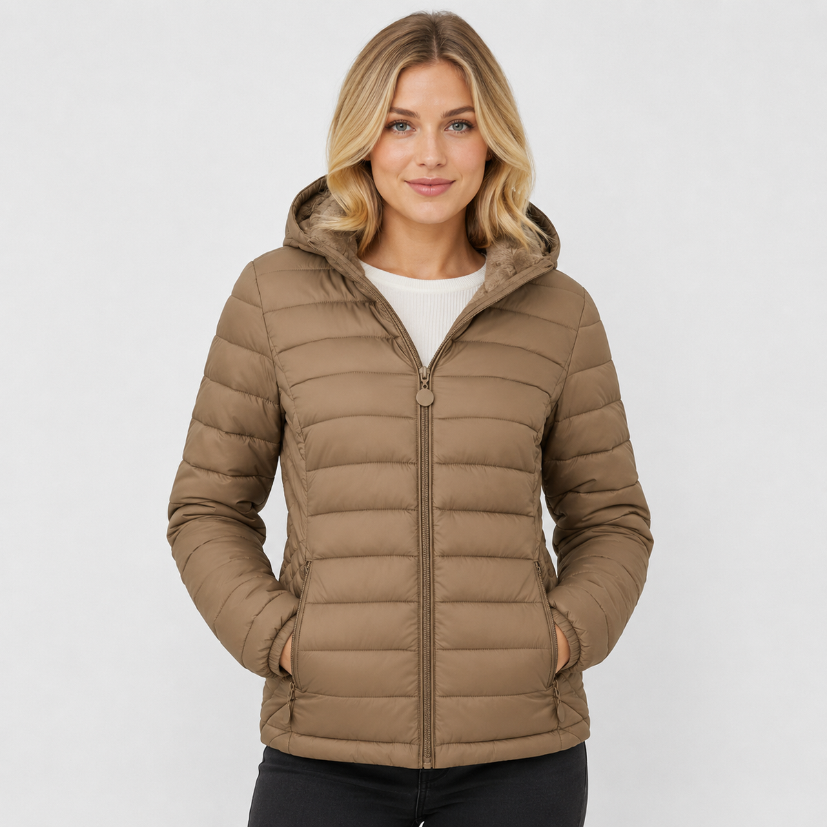 Montviro | Women's Hooded Padded Coat - Lightweight Casual Outerwear