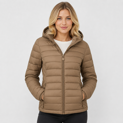 Montviro | Women's Hooded Padded Coat - Lightweight Casual Outerwear