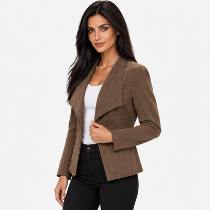 Montviro | Women’s Open Front Cardigan Jacket Elegant Fall Winter Outerwear