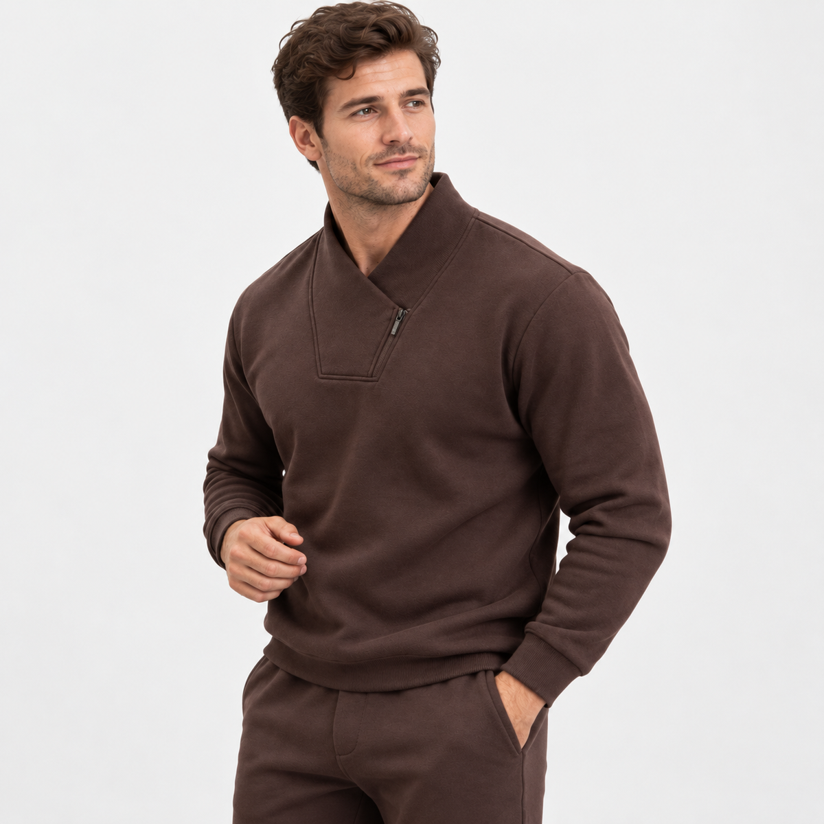 Montviro | Men’s Half Zip Stretch Pullover Sweatshirt Casual Performance Top