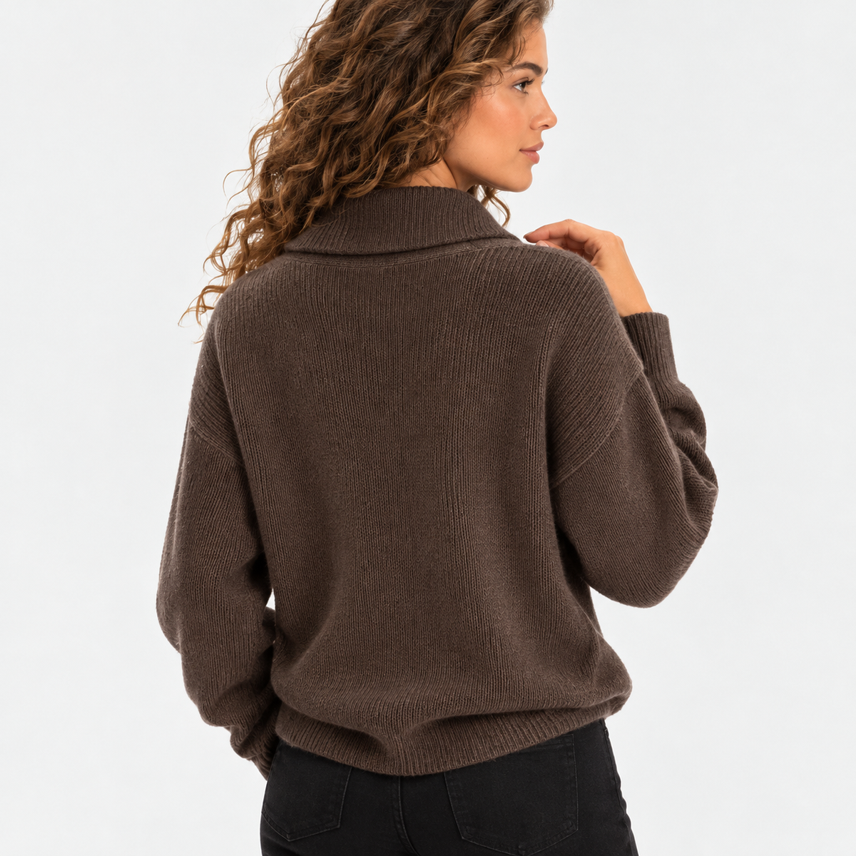 Montviro | Women's Oversized Knit Sweater with Shawl Collar