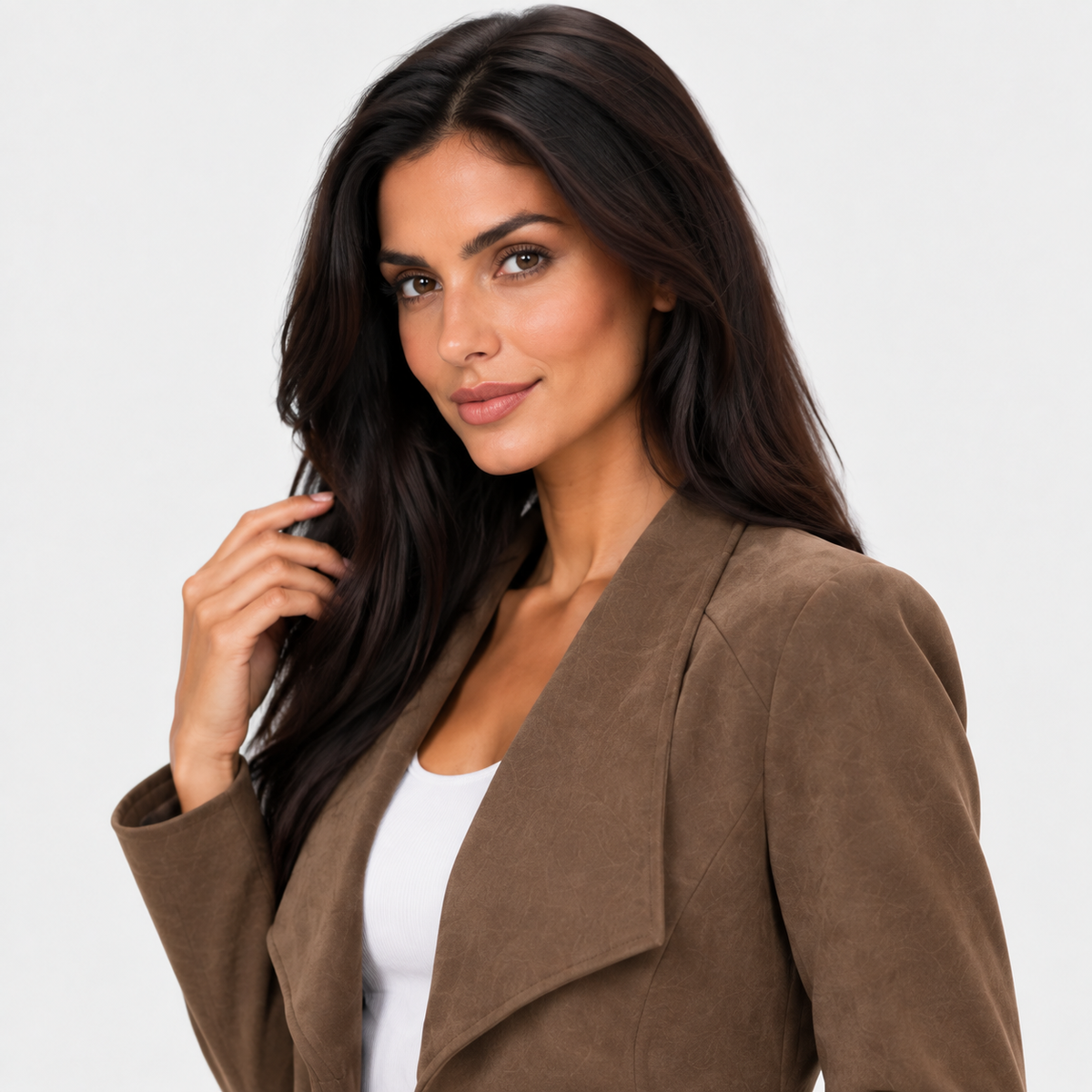 Montviro | Women’s Open Front Cardigan Jacket Elegant Fall Winter Outerwear