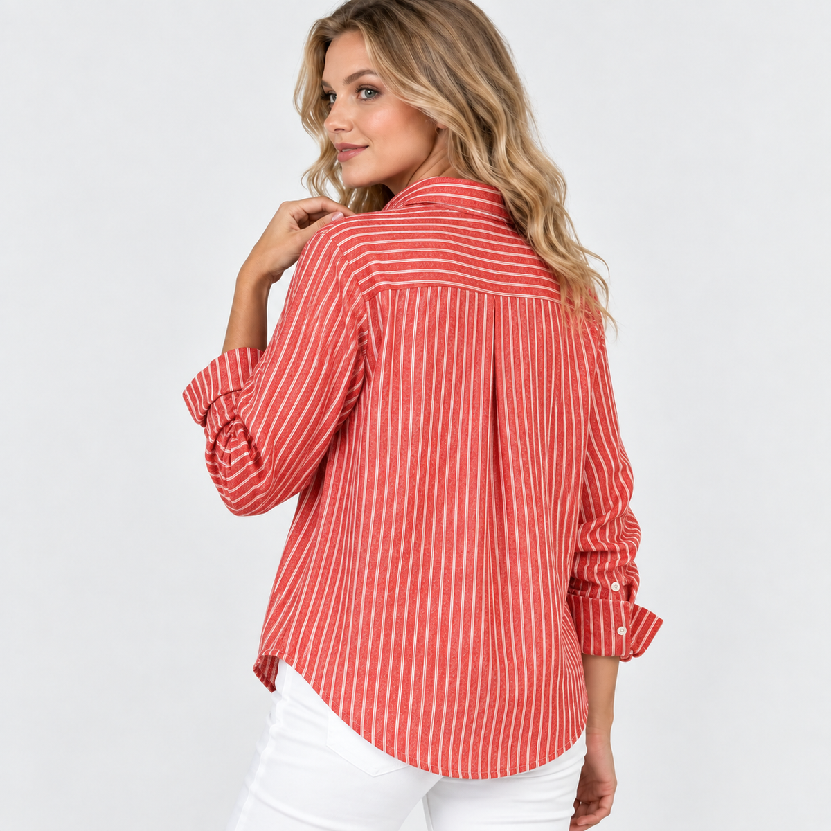 Montviro | Women’s Vintage Plaid Shirt Loose Fit Casual Fall Top