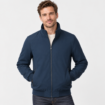 Montviro | Men's Padded Winter Jacket - Stand Collar Zip-Up Style
