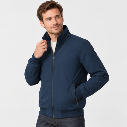 Montviro | Men's Padded Winter Jacket - Stand Collar Zip-Up Style