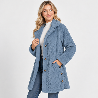 Montviro | Women's Argyle Hooded Cardigan Coat - Long Loose Fit