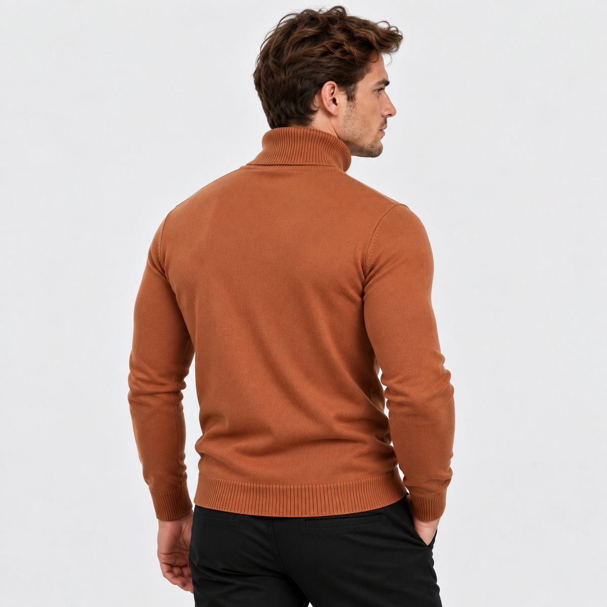 Montviro | Men's Viscose Sweater Rib Knit Crew Neck Regular Fit