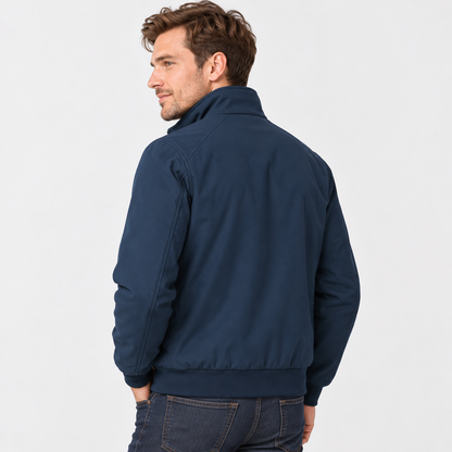 Montviro | Men's Padded Winter Jacket - Stand Collar Zip-Up Style